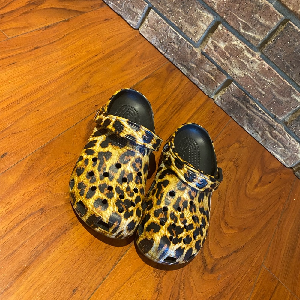 Leopard Crocs